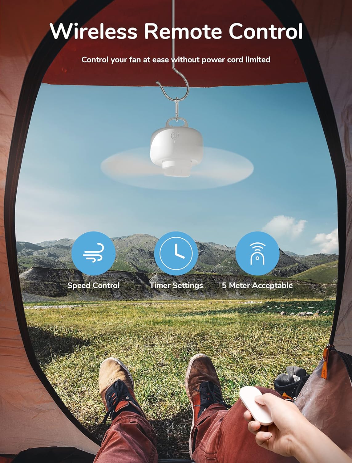 Ventilador Portátil para Camping