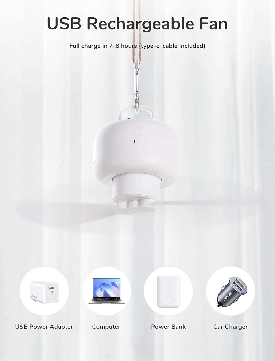 Ventilador Portátil para Camping
