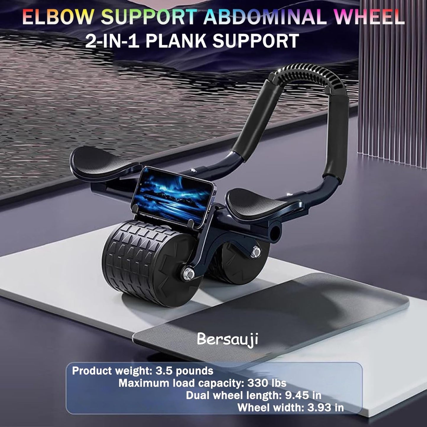 Rodillo Abdominal Inteligente – Con Pantalla LCD y Ruedas Dobles