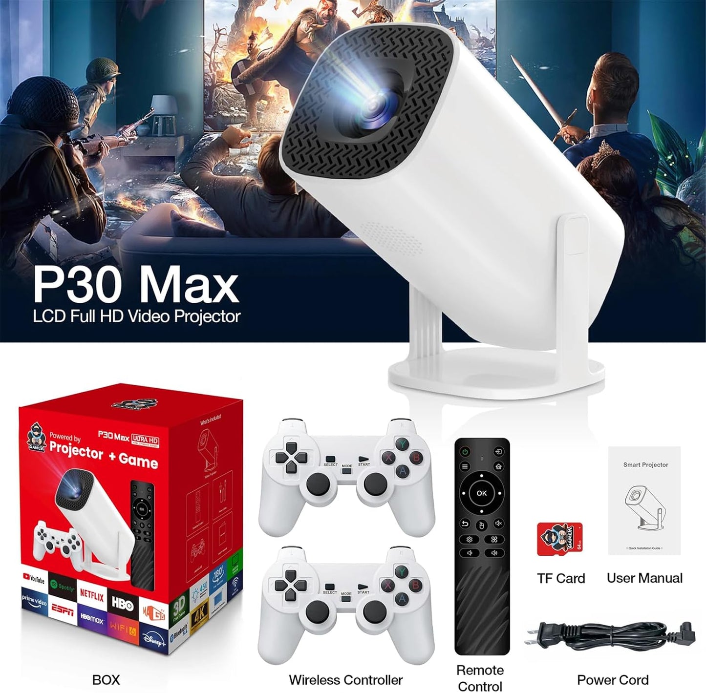 Consola de juegos portátil HD inteligente