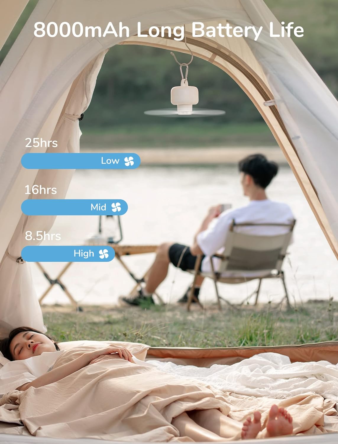 Ventilador Portátil para Camping
